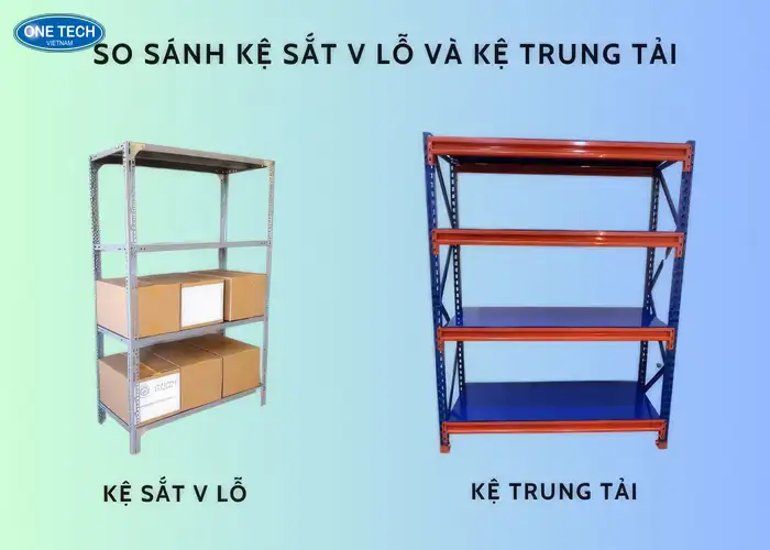 so sánh kệ sắt v lỗ và kệ trung tải - Hình 4