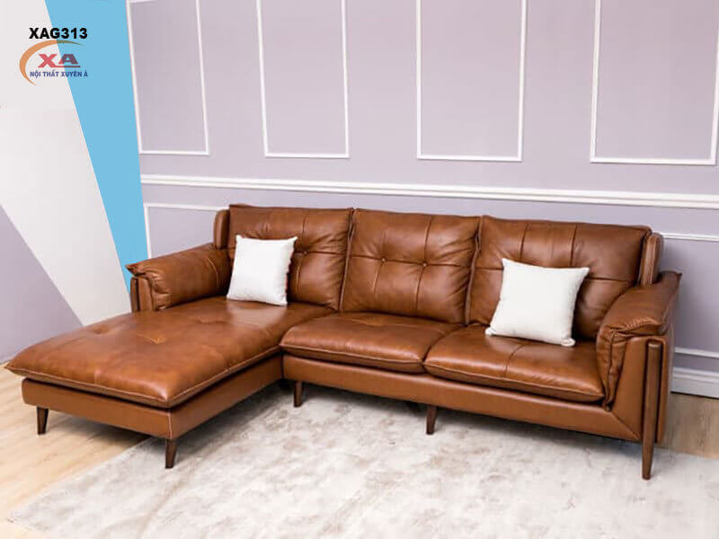sofa da thật - Hình 1