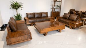 sofa gỗ óc chó