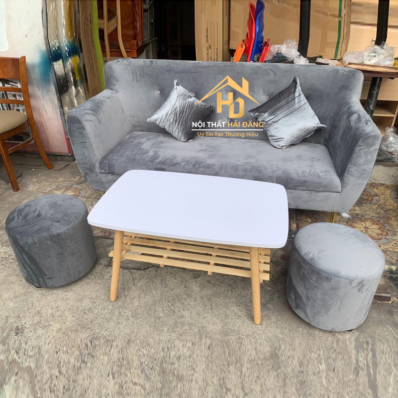 sofa vải nhung - Hình 2