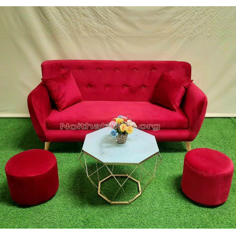 sofa vải nhung - Hình 3