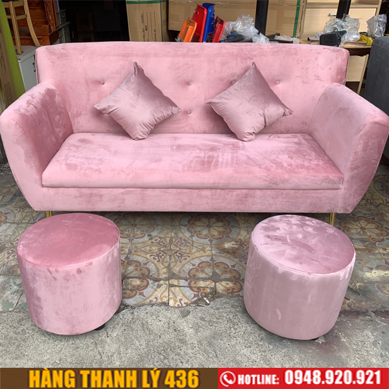 sofa vải nhung - Hình 5