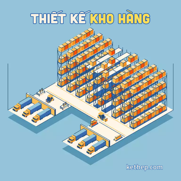 thiết kế kho hàng sau cửa hàng - Hình 1