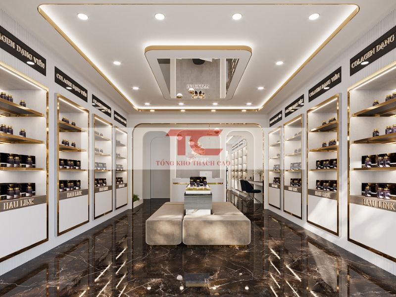 trần thạch cao cửa hàng tạp hóa - Hình 1