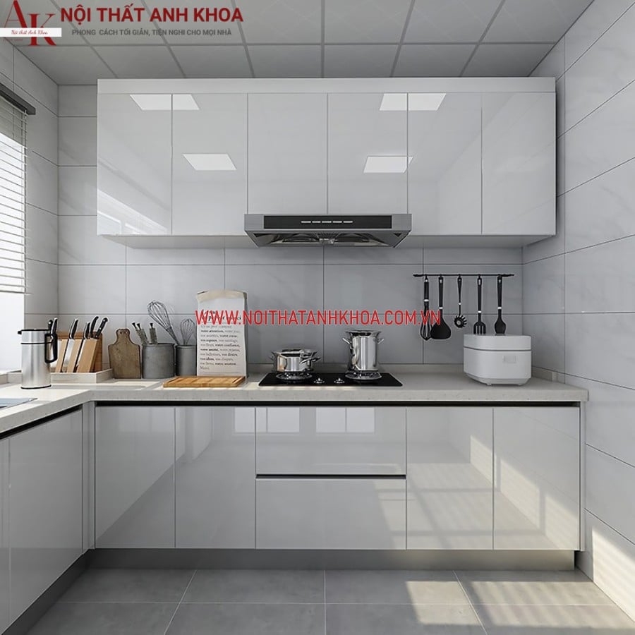 tủ bếp acrylic - Hình 4