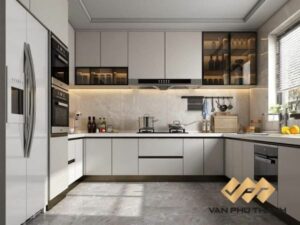 tủ bếp laminate