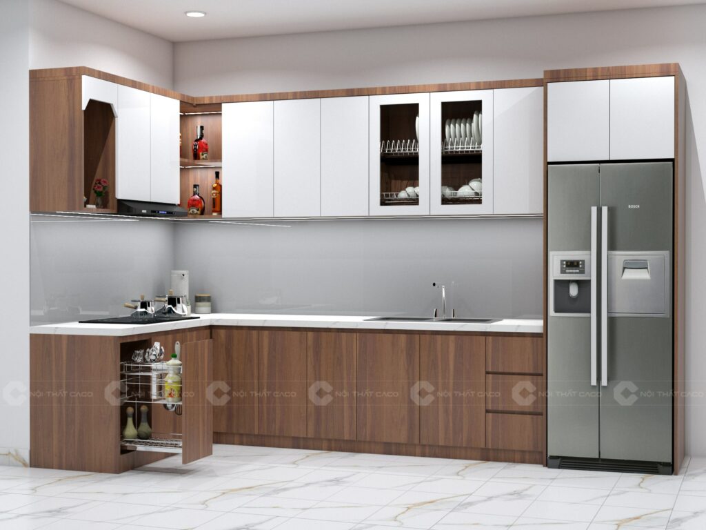 tủ bếp mdf