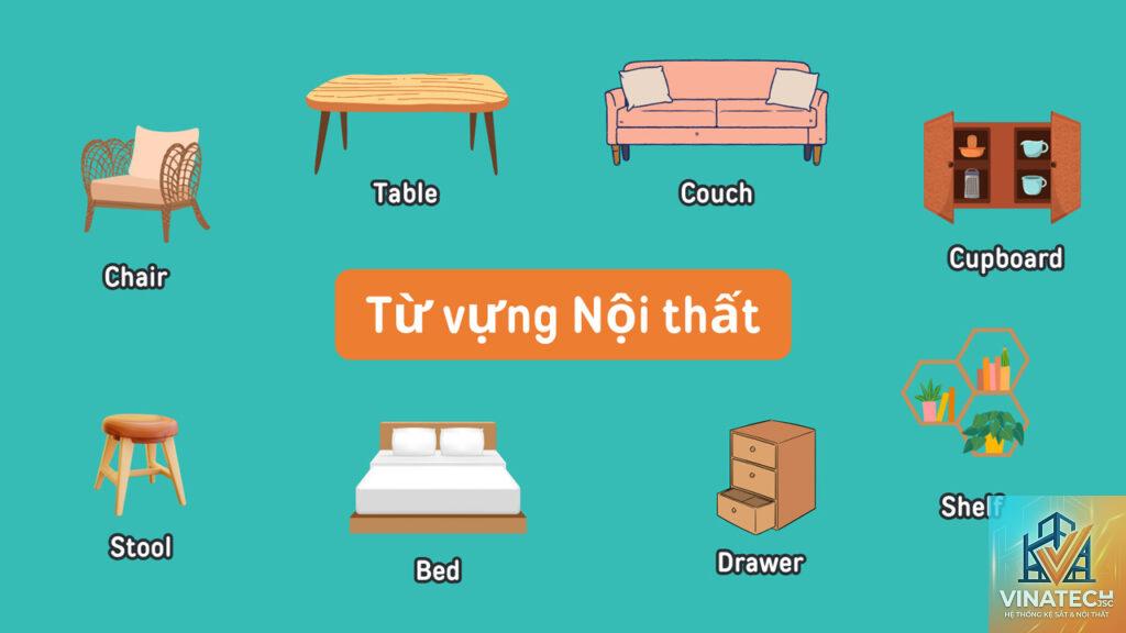 từ vựng thiết kế nội thất