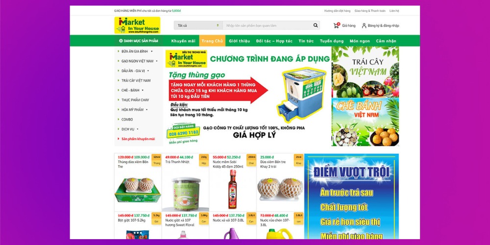 xây dựng website bán hàng tạp hóa - Hình 2