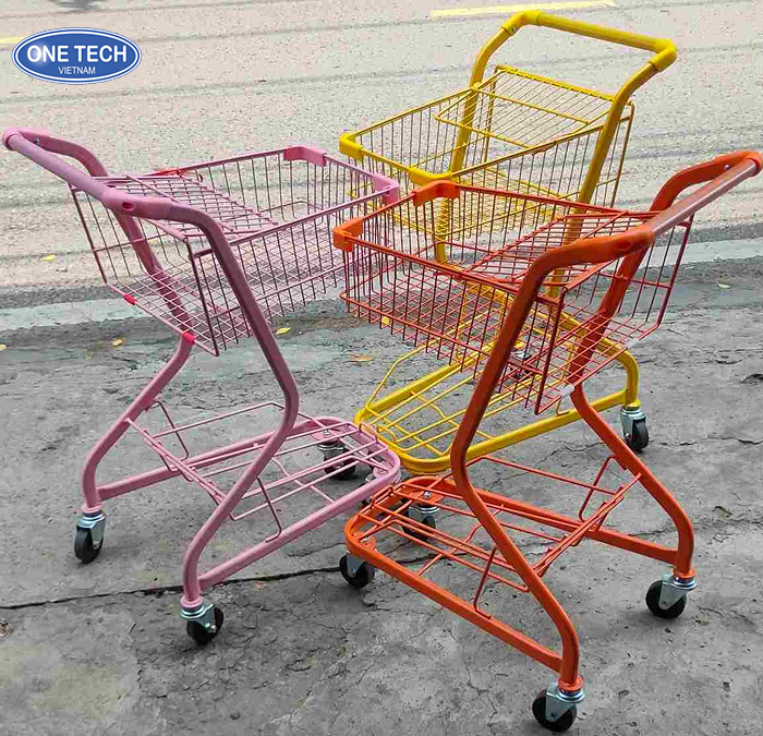 xe đẩy siêu thị mini giá rẻ - Hình 2