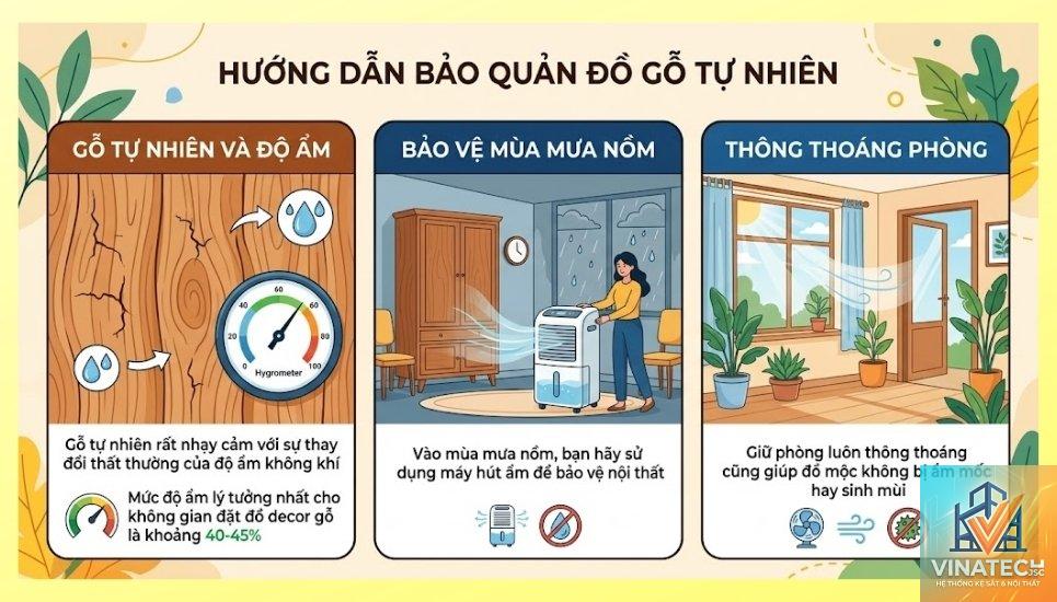 cẩm nang bảo quản đồ nội thất gỗ - Hình 3