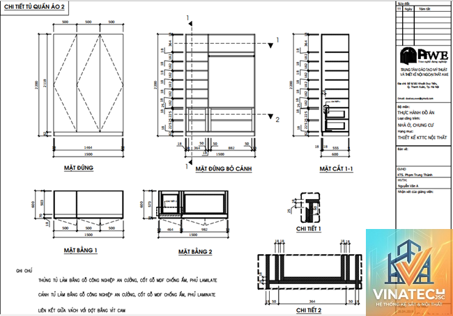 cẩm nang đọc bản vẽ kỹ thuật nội thất