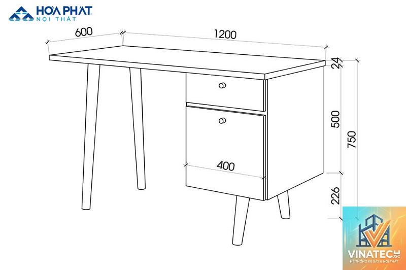 cẩm nang kích thước bàn làm việc tiêu chuẩn