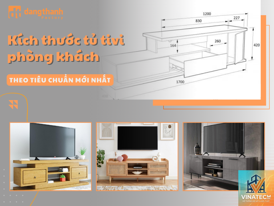 cẩm nang kích thước kệ tivi tiêu chuẩn - Image 1