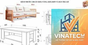 cẩm nang kích thước nội thất phòng khách