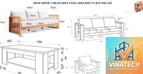 cẩm nang kích thước nội thất phòng khách