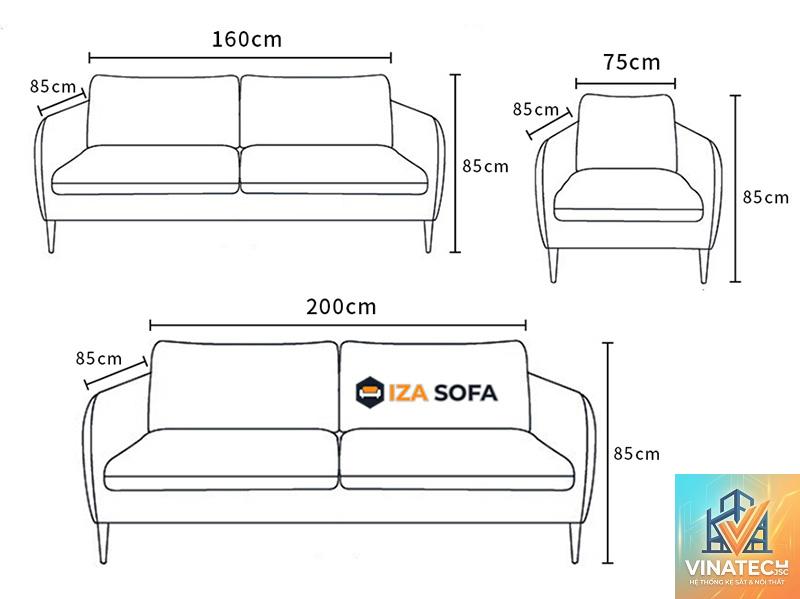 cẩm nang kích thước sofa tiêu chuẩn - Image 4