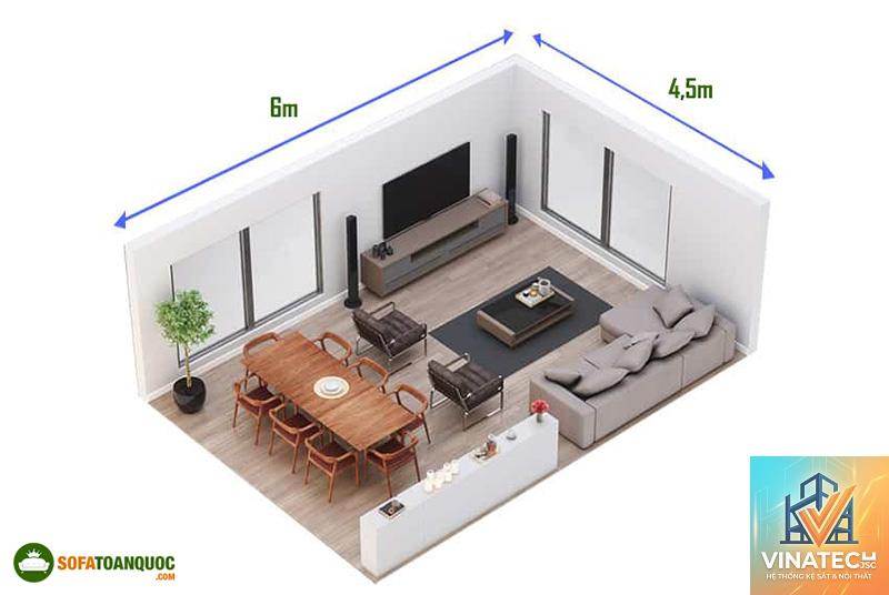 cẩm nang kích thước tiêu chuẩn phòng khách - Image 4
