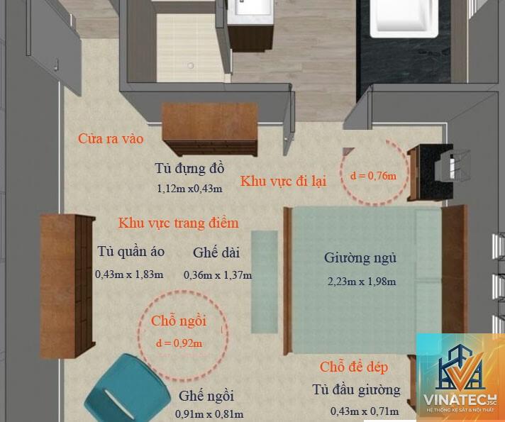 cẩm nang kích thước tiêu chuẩn phòng ngủ - Image 5