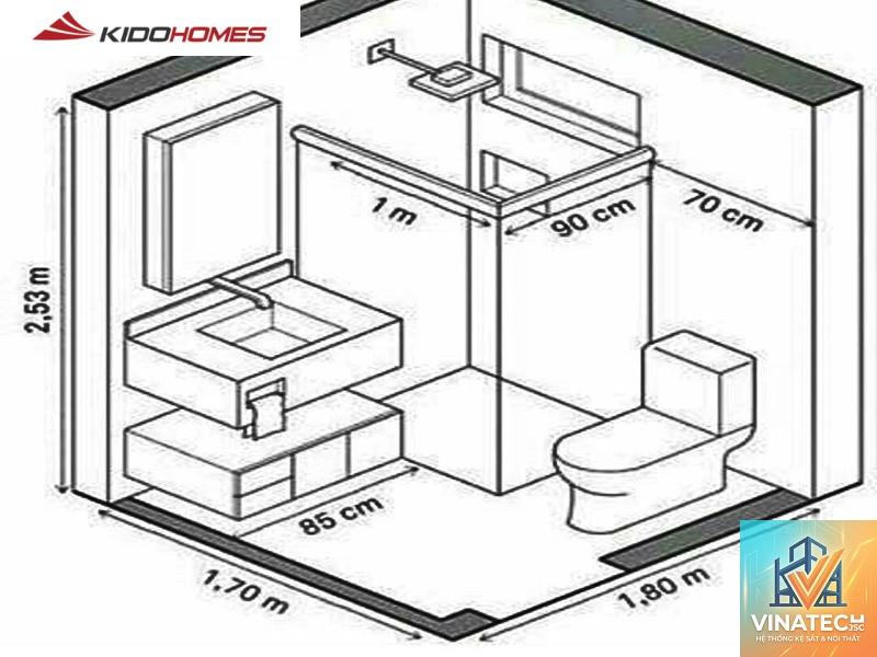 cẩm nang kích thước tiêu chuẩn phòng tắm - Image 3