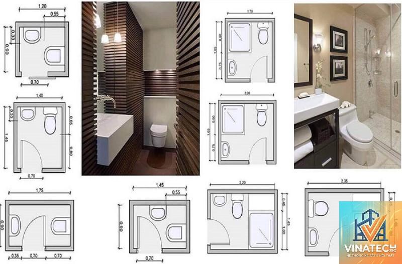 cẩm nang kích thước tiêu chuẩn phòng tắm