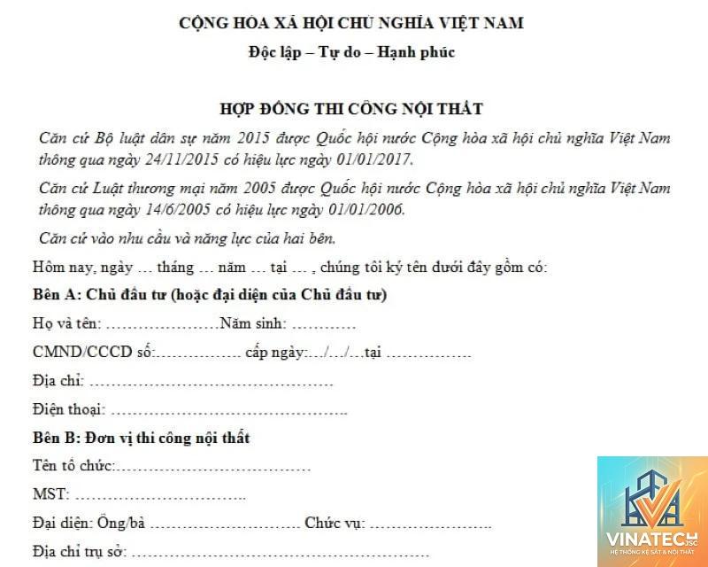 cẩm nang ký hợp đồng thi công nội thất - Image 2