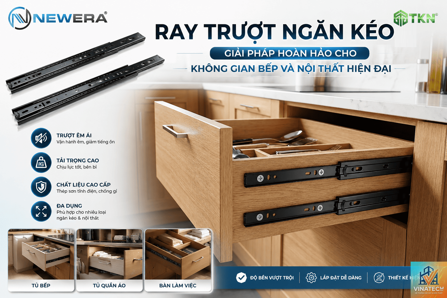 cẩm nang lựa chọn ray trượt ngăn kéo - Image 3