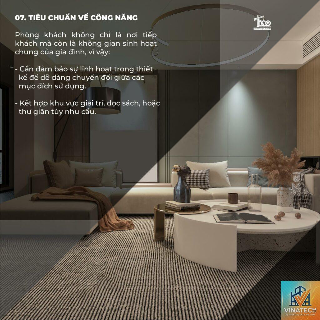 cẩm nang tiêu chuẩn phòng khách đẹp