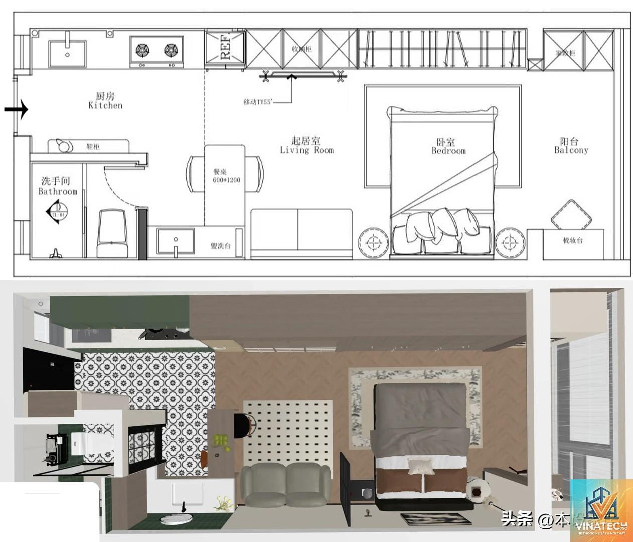 cẩm nang tối ưu diện tích căn hộ nhỏ - Hình 1