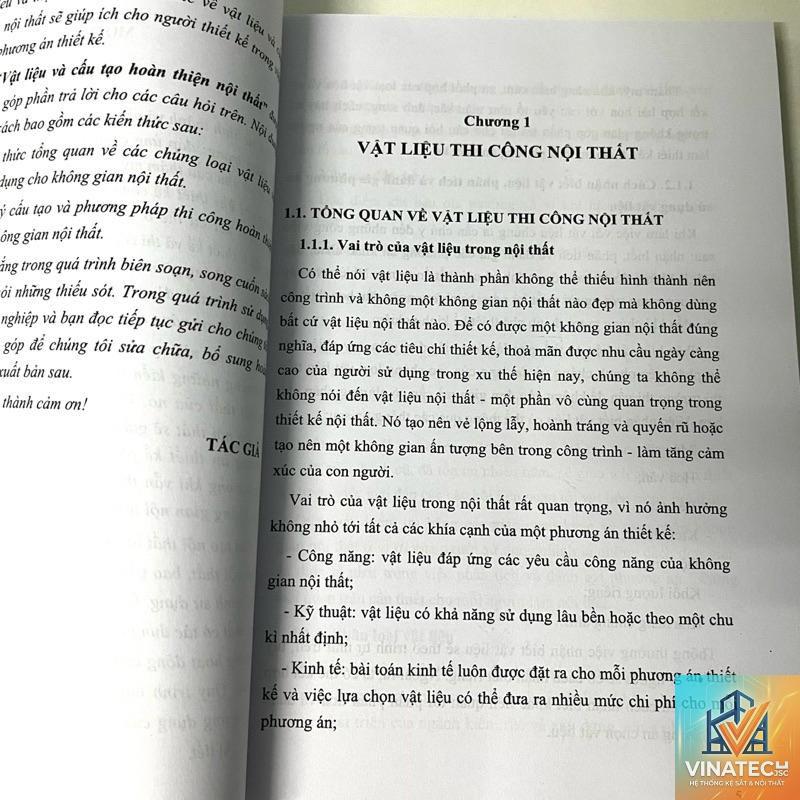 cẩm nang vật liệu hoàn thiện nội thất
