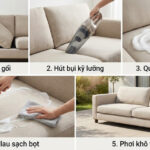 Cẩm nang vệ sinh sofa tại nhà: Hướng dẫn chi tiết từ A đến Z cho mọi loại vải và da cẩm nang vệ sinh sofa tại nhà