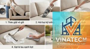 cẩm nang vệ sinh sofa tại nhà