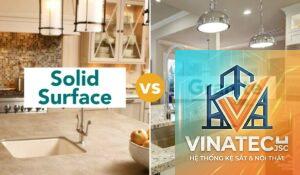 đá granite vs solid surface