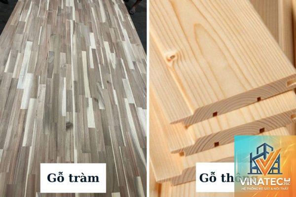 gỗ thông vs gỗ tràm