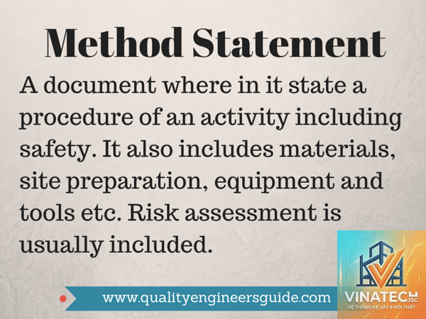 method statement là gì - Hình 4