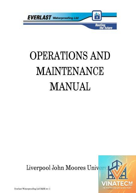 operation and maintenance manual là gì - Hình 5