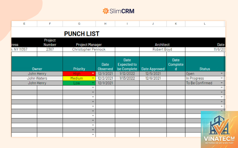punch list là gì - Hình 1
