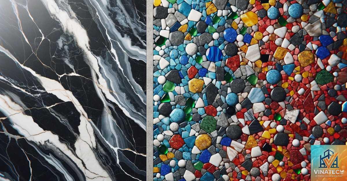 terrazzo vs granite - Image 1