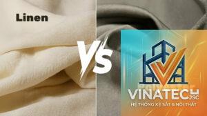 vải linen vs polyester