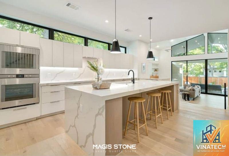 waterfall countertop là gì