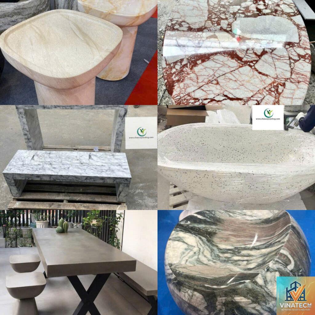 đá marble vs đá terrazzo