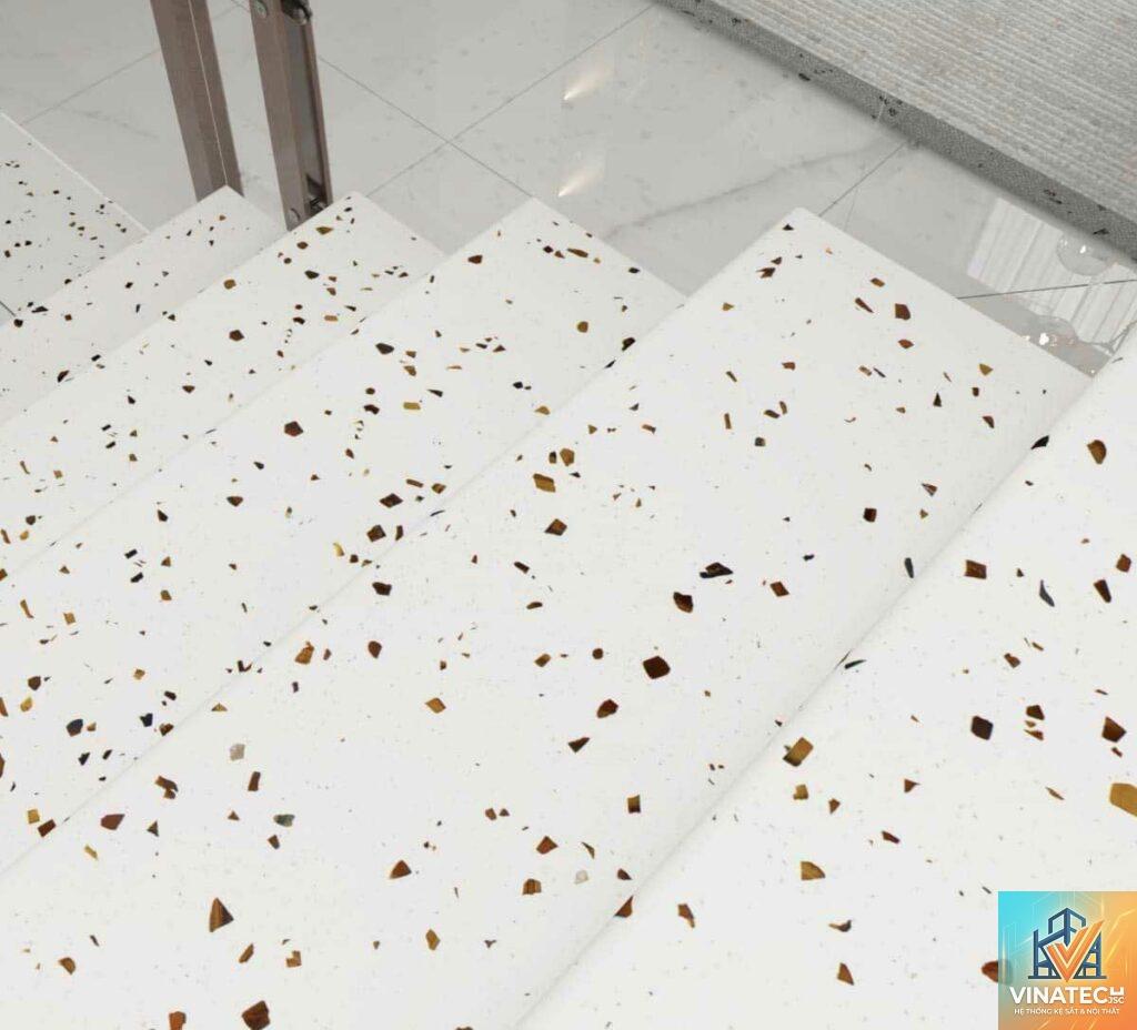 đá thạch anh vs đá terrazzo
