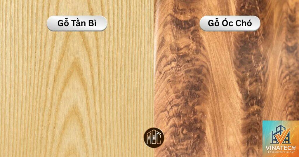 gỗ óc chó vs gỗ tần bì