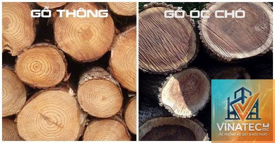 gỗ óc chó vs gỗ thông