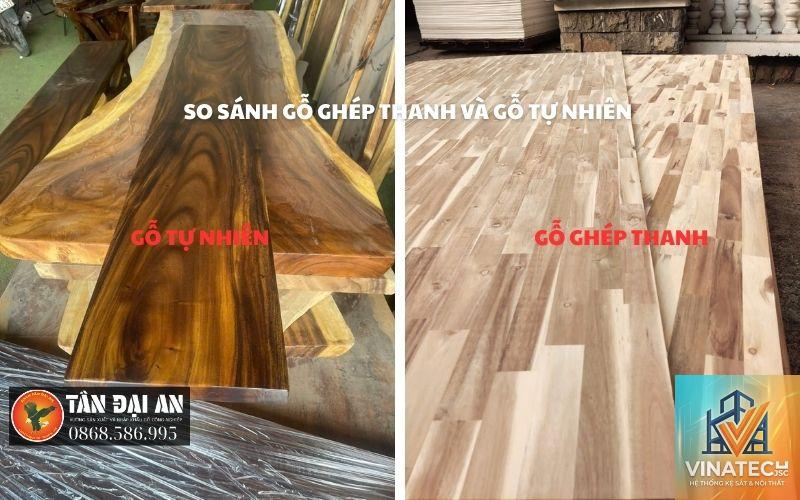 gỗ tự nhiên vs gỗ ghép thanh - Image 1
