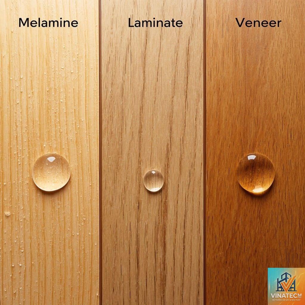 melamine vs veneer tự nhiên - Image 1