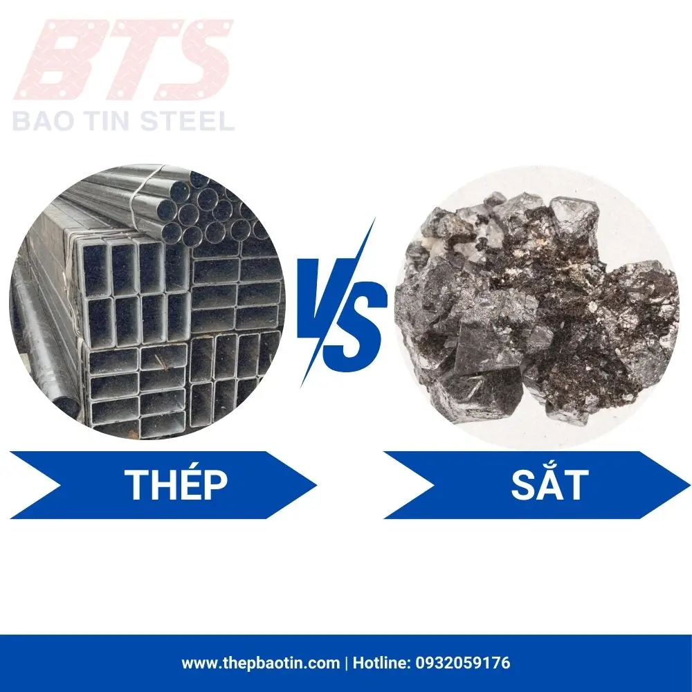 thép vs sắt